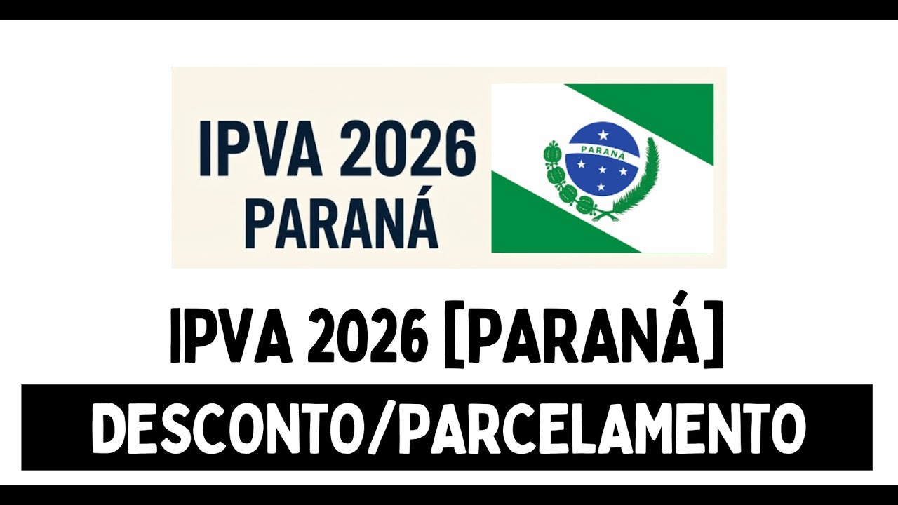 IPVA 2026 - Como emitir boleto &agrave; vista ou parcelado