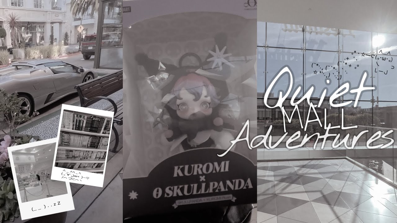 ⋆˚꩜｡ Quiet Mall Adventures ☁️🐇 solo date, shopping, anime