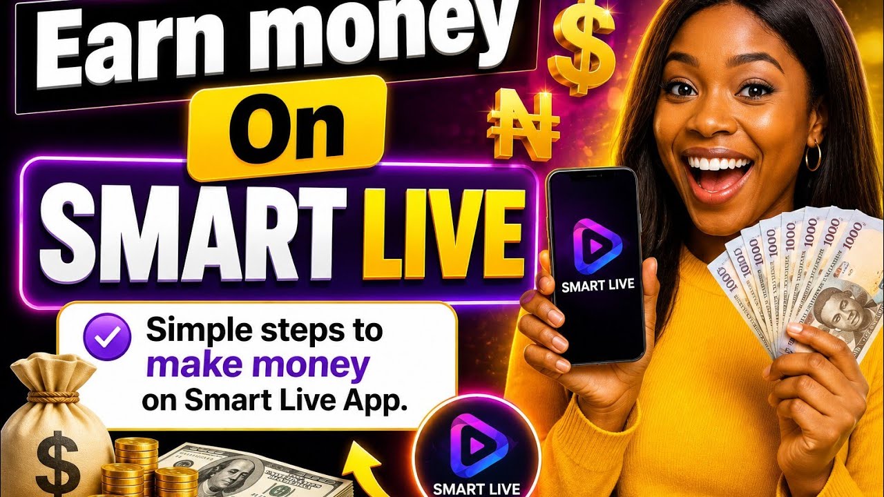 EARN MONEY ON SMART LIVE APP.... Simple steps to earn dollar 💰 daily..