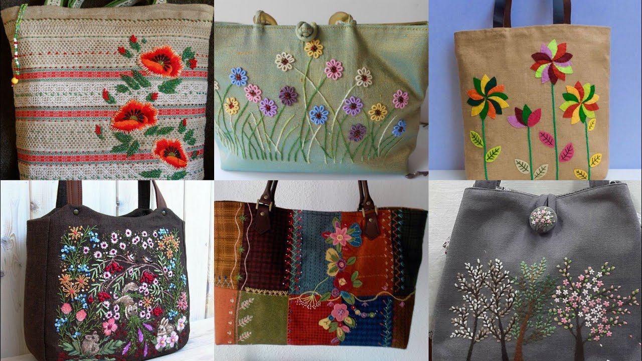 Different super handmade embroidery bags//Bags ideas for girls//Bag designs for women
