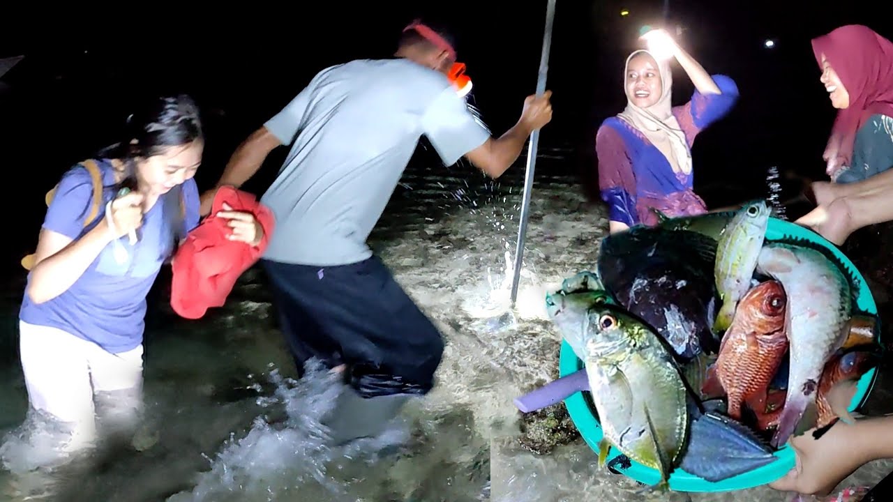 SERUH! CEWEK-CEWEK MENCARI IKAN & KERANG BUAT MAKAN MALAM