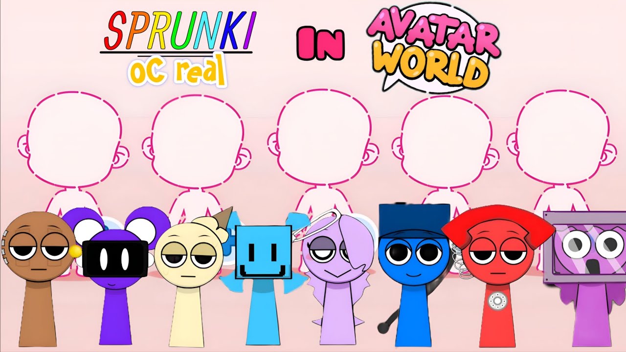 How To Make Sprunki Oc Real 👾😻 in Avatar World!! #avatarworld #sprunkioc #video 