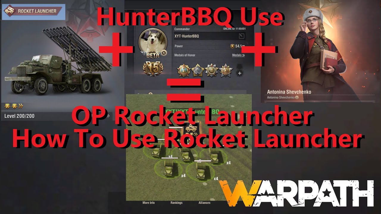 Warpath - OP Rocket Launcher Guide (HunterBBQ Tips & Tricks)