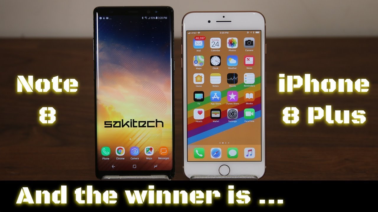 iPhone 8 Plus vs Samsung Galaxy Note 8: Full Comparison