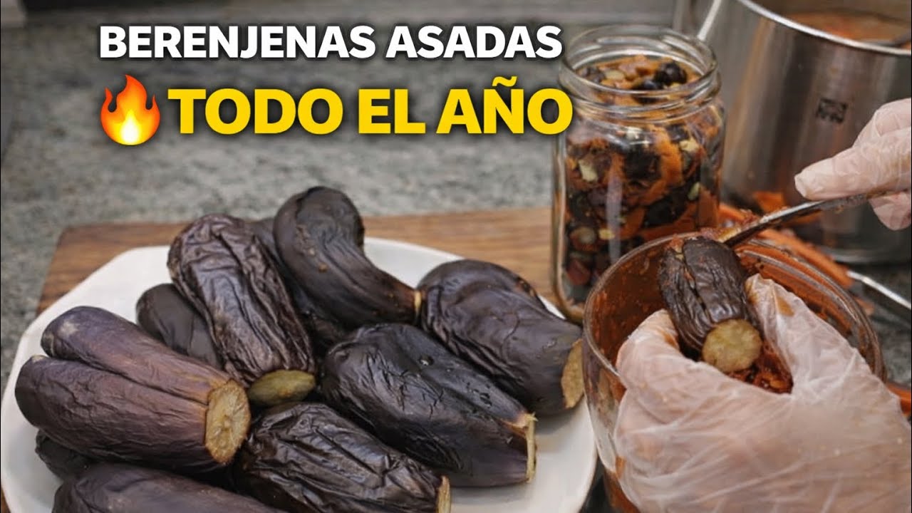 BERENJENAS ASADAS Y RELLENAS EN CONSERVA | Cómo hacer conservas de berenjenas en casa