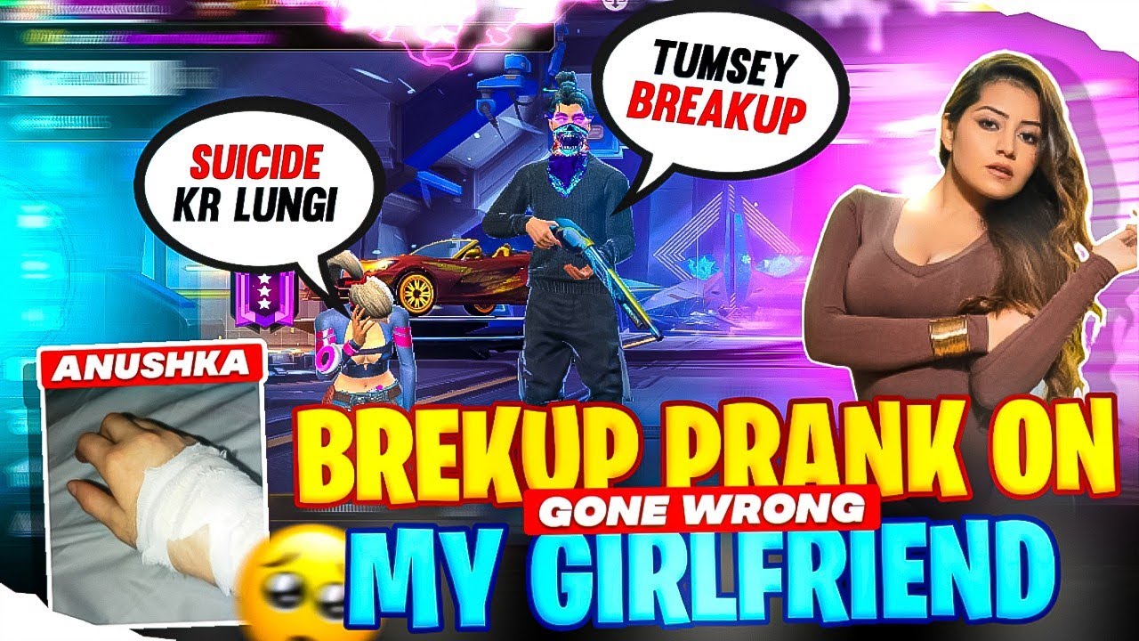 Breakup Prank On My Girlfriend Gonne Wrong🤫- Garena Free Fire 😂
