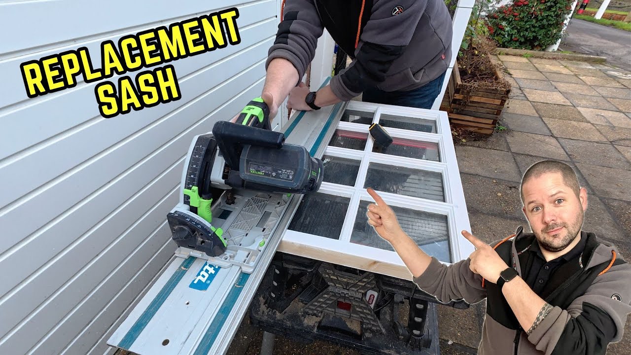 Making a replacement window  after a car crash. 