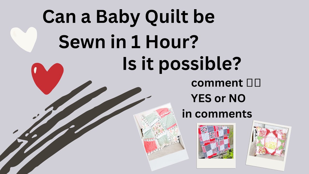 Sewing a Baby Quilt in 1 Hour! Disappearing 9 Square Rag Quilt Pattern