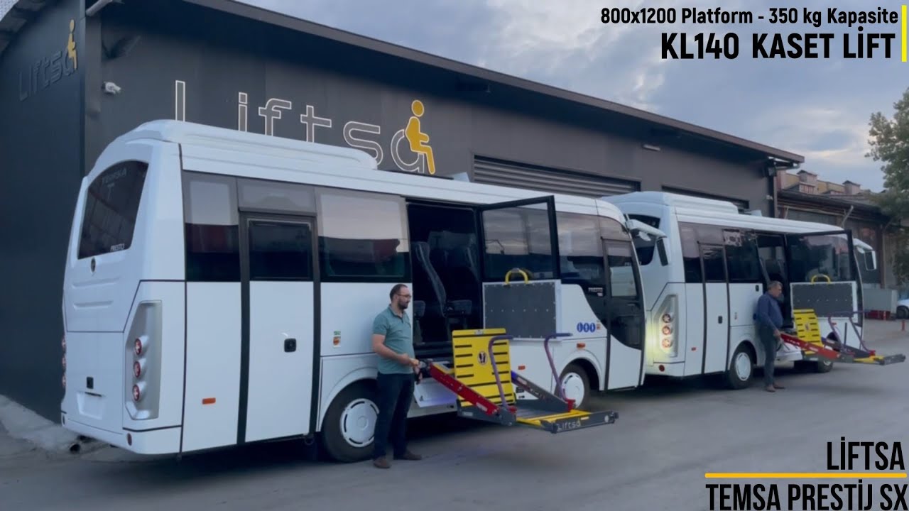 Liftsa - TEMSA PRESTIJ SX Engelli Taşıma Aracı Kaset Lift - Cassette Lift Video - Liftsa.com