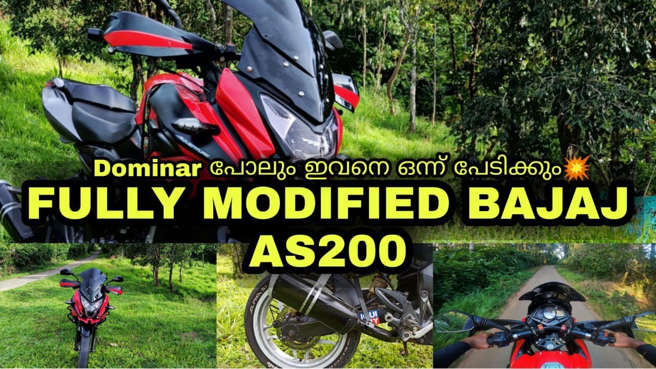 As200 modified | one of the best modified As200 | duke 250 exhaust |shock height increased #modified