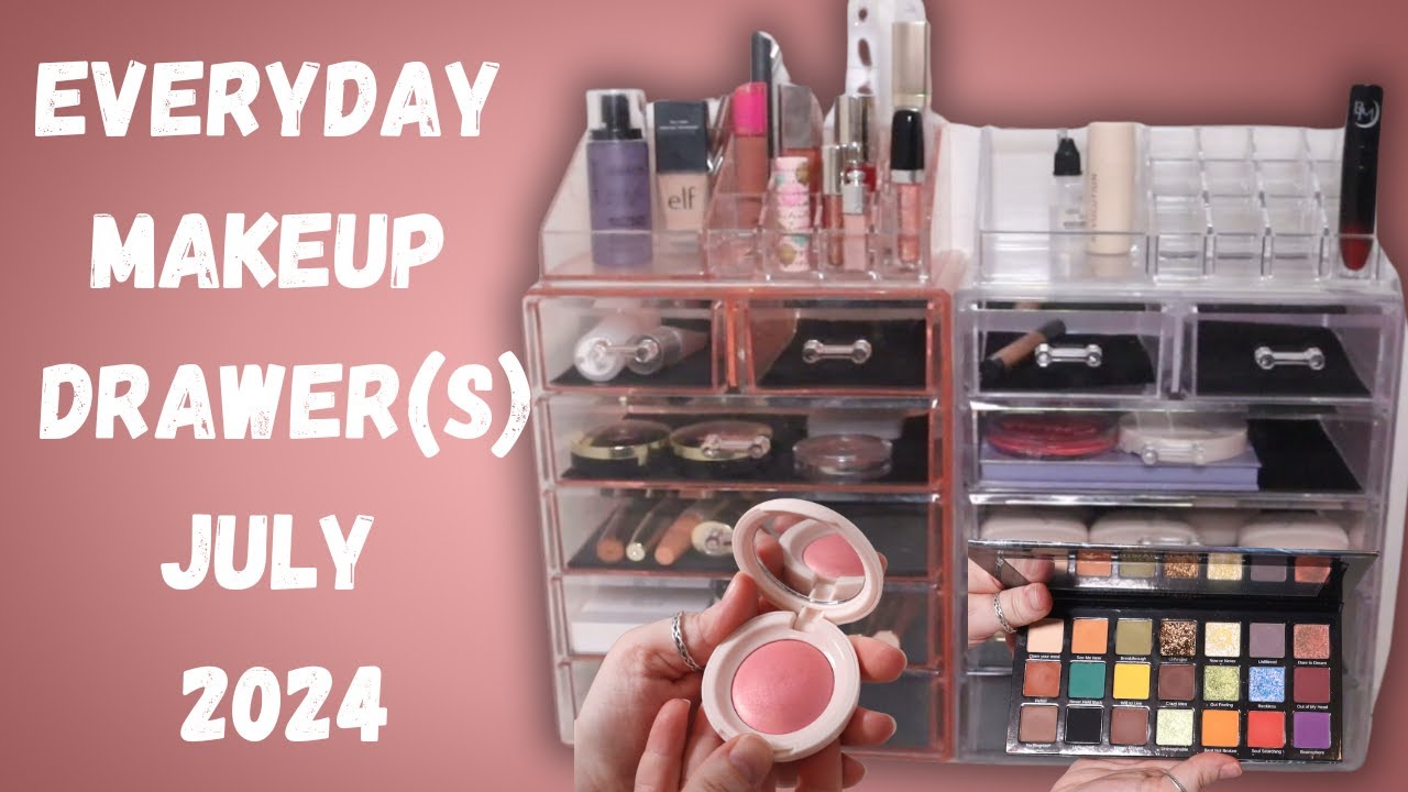 Everyday Makeup Drawer(s) July 2024 – Declutter + Shop My Stash