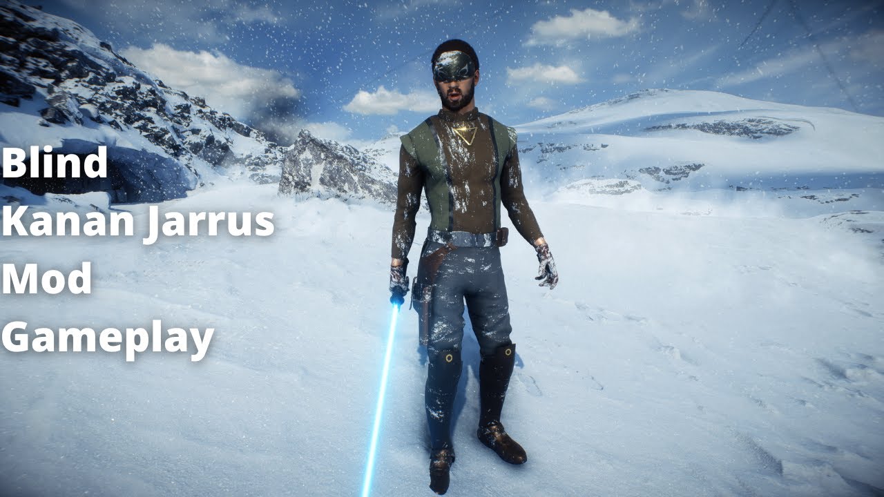 Star Wars Battlefront II - Blind Kanan Jarrus Mod Gameplay (Star Wars Rebels)