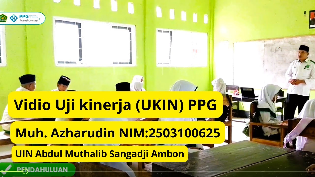 VIDIO UJI KINERJA (UKIN) MUH  AZHARUDIN PENDEKATAN Pembelajaran PJBL.