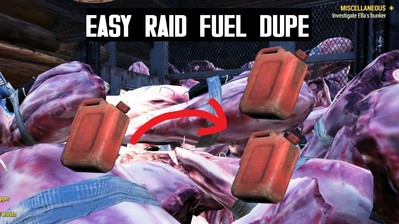 Fallout 76: Raid Fuel Dupe Method (Get Fuel to Skip Stage 2 EASY!)