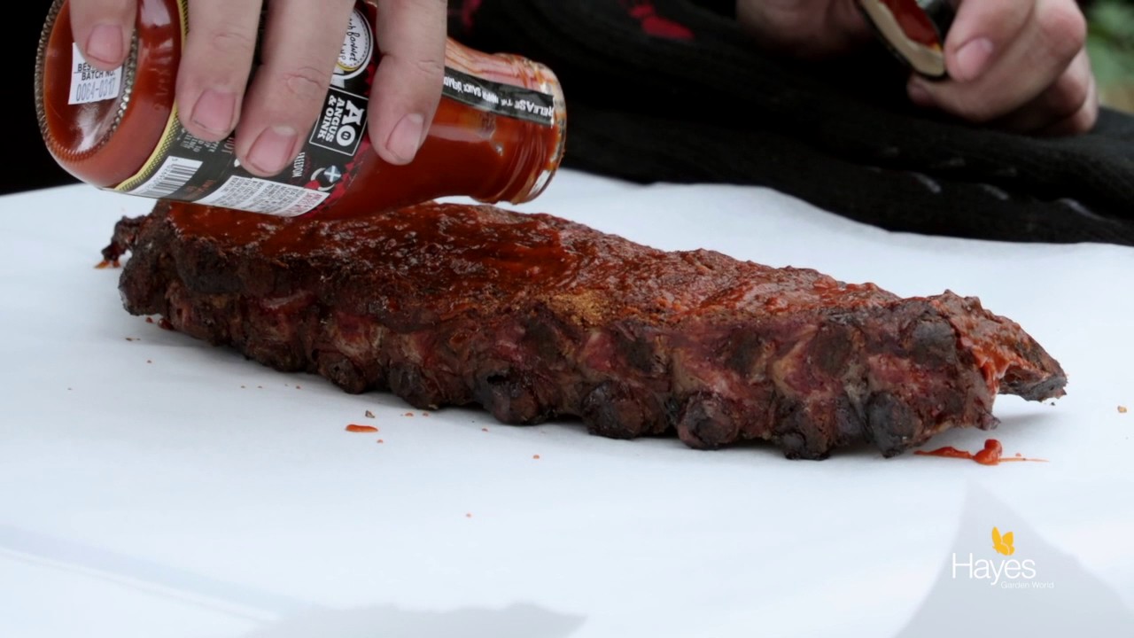 Pork ribs (Baby back) cooked on the Weber 57cm MasterTouch BBQ