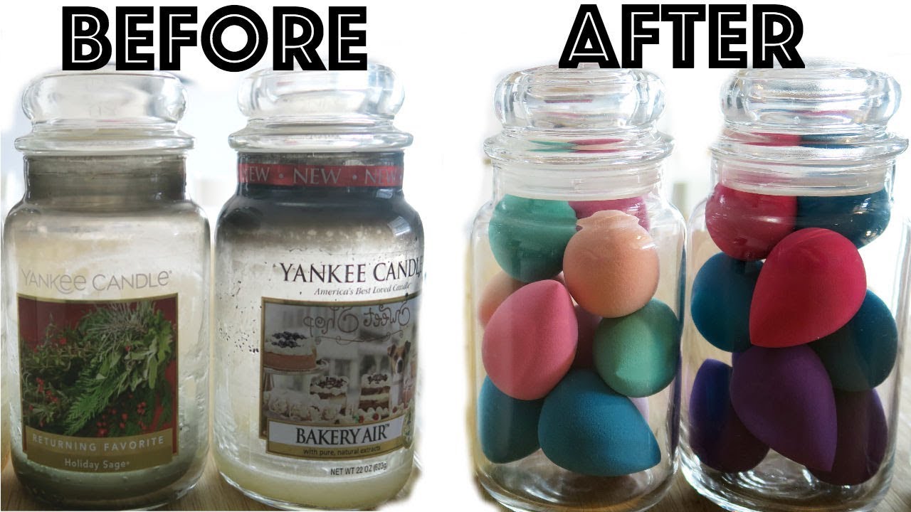 How to Remove Wax from a Yankee Candle Jar!