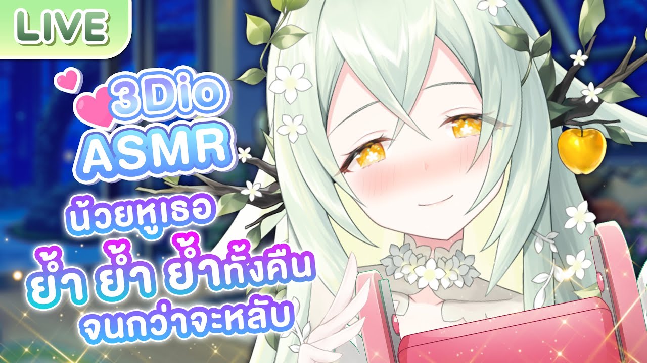 【3Dio ASMR]】น้วยหูเธอย้ำ ย้ำ ย้ำทั้งคืน จนกว่าจะหลับ