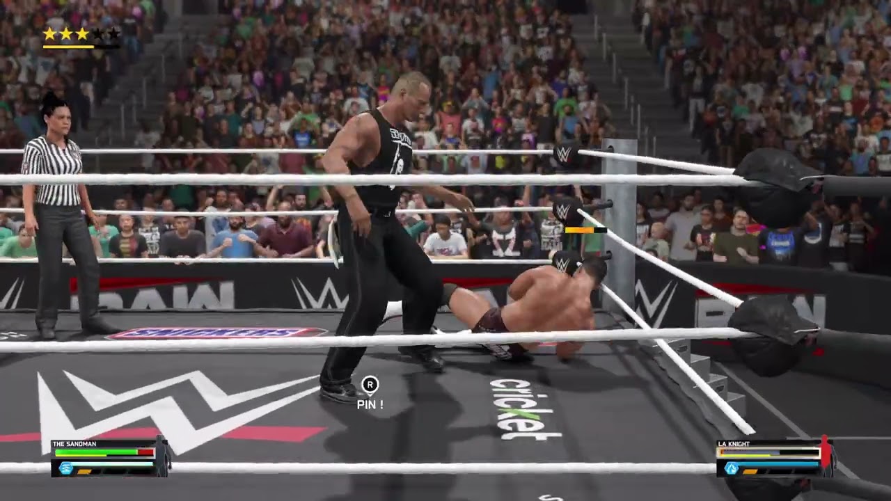 Raw sandman def  la knight