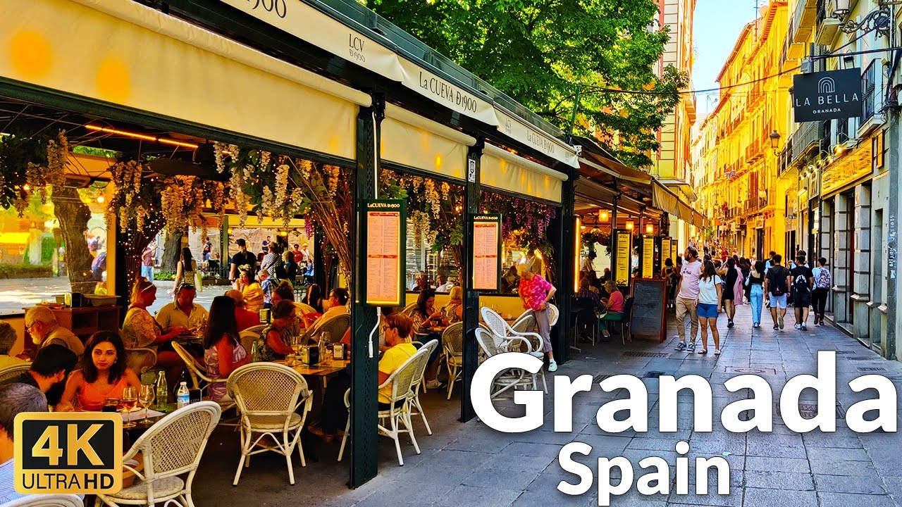 Walking Tour of Granada City Center, Spain, in April 2023 (4K Ultra HD, 60fps)