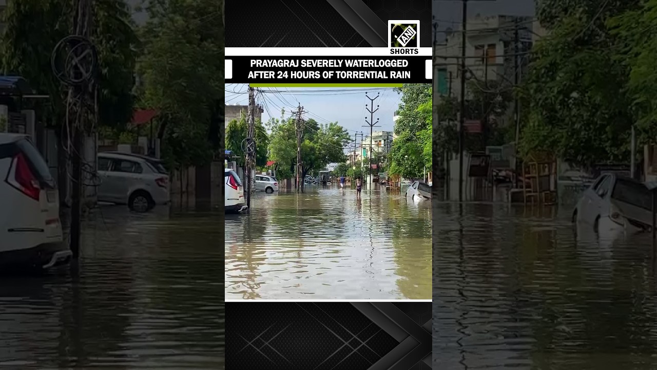 Prayagraj waterlogging worsens as heavy rain leaves roads and residential areas under water