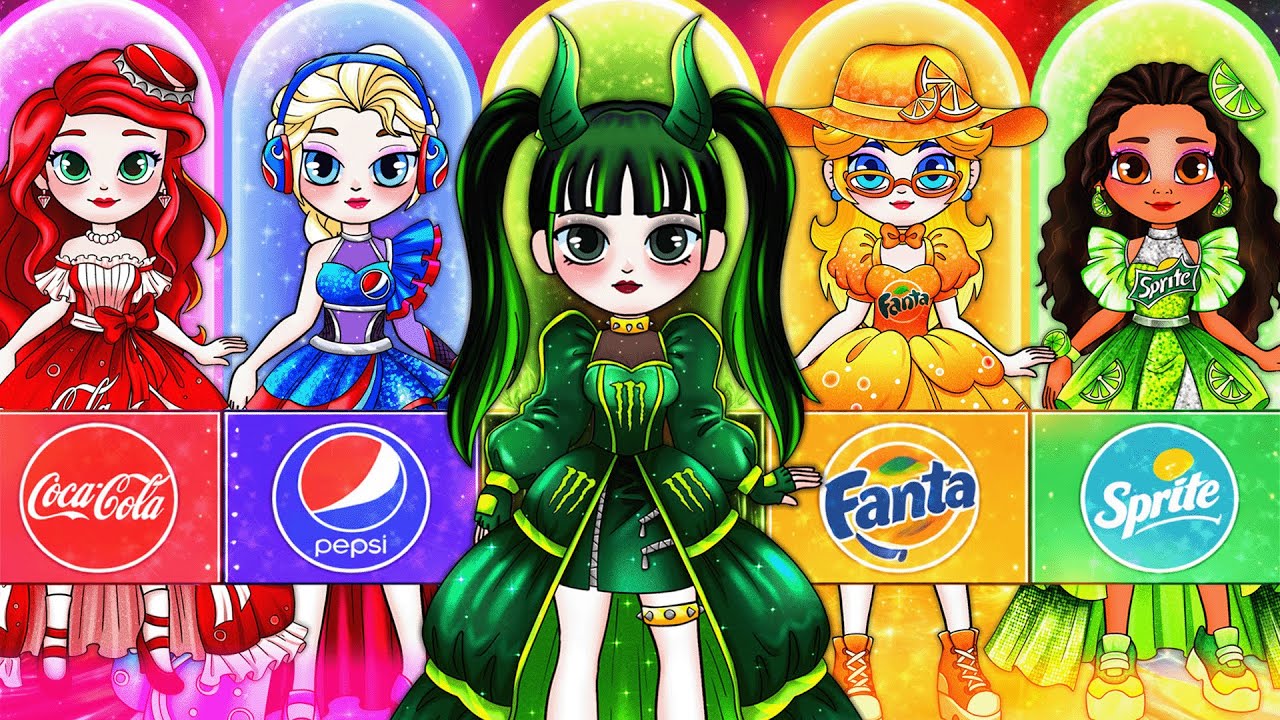 Who Would You Choose? Huntrix or Saja Boys in the BEST Soda Prom Dress 💃 Tiny Paper Dolls