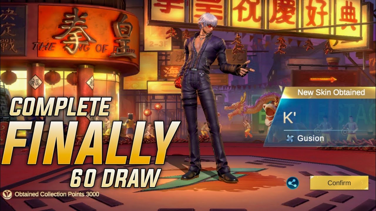 KOF DREAM SKIN FINALLY GUSION K UNLOCK 2026 60 DRAW 