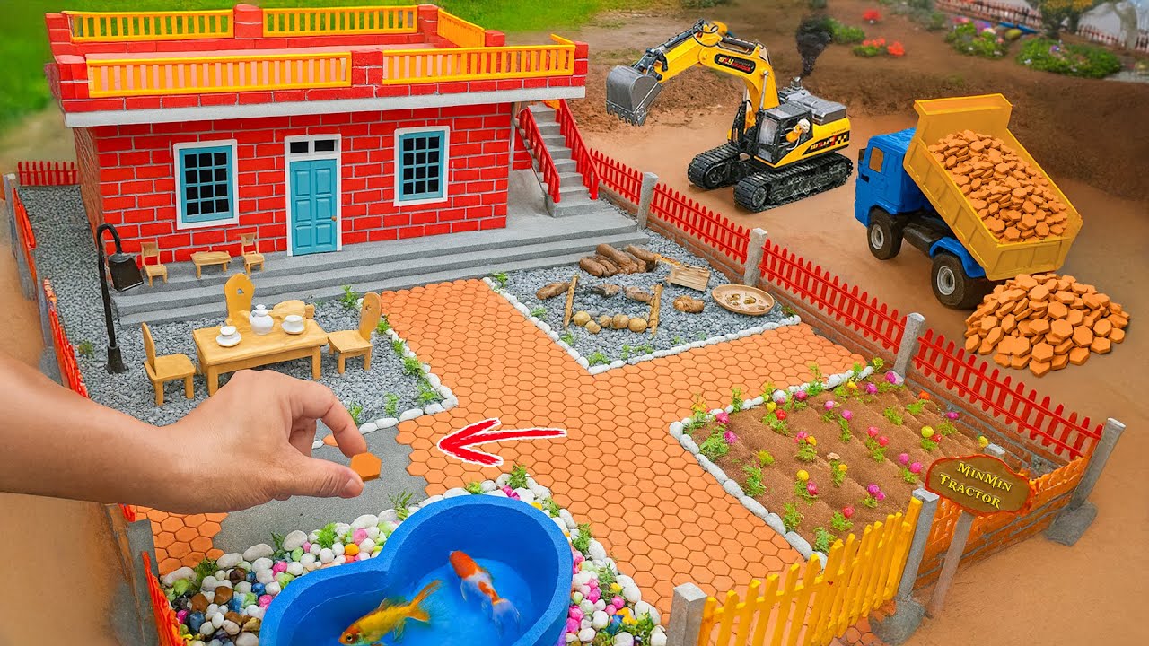 Bear Broke Into The House | Diy Mini Truck House Building Construction Science Project