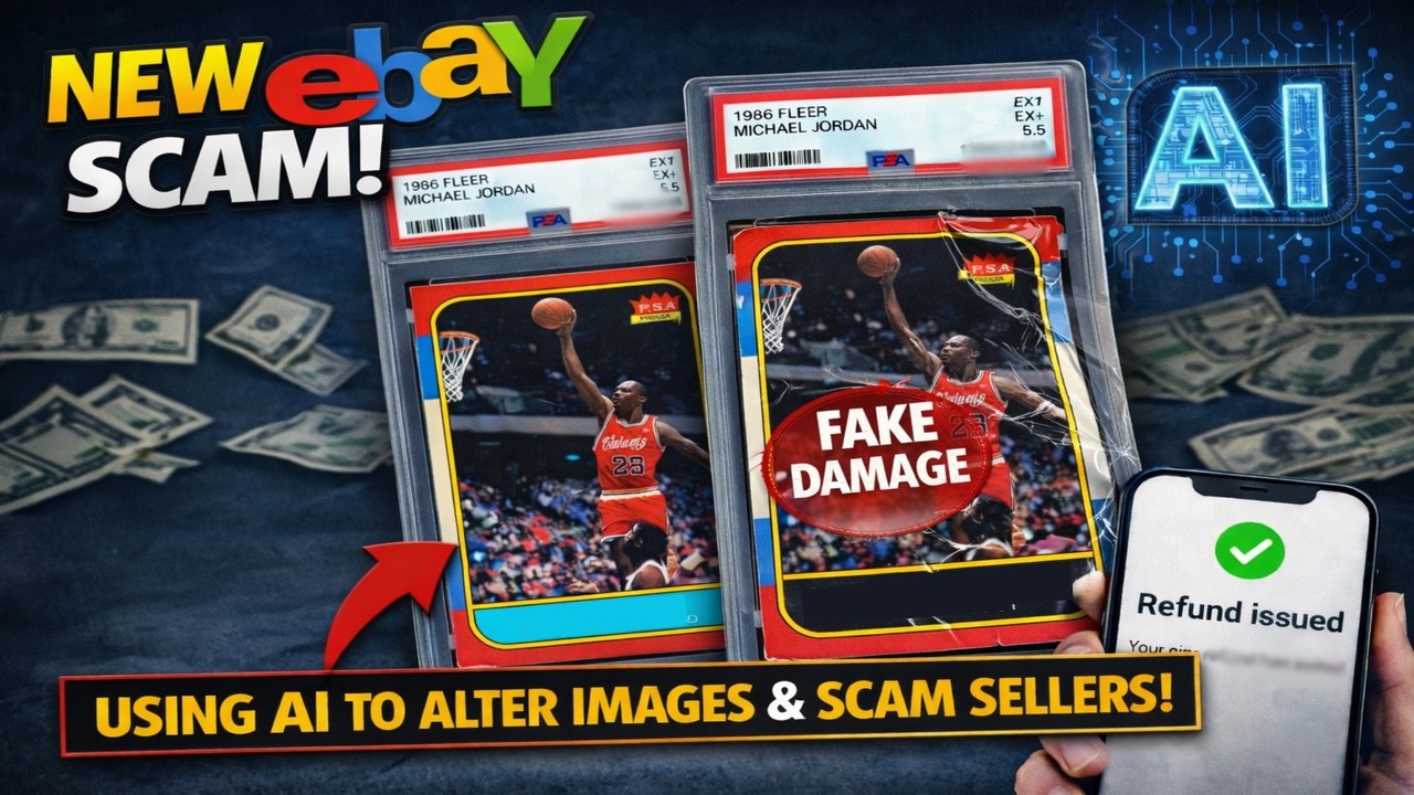 @CHASINGCARDBOARD SCAMMED with AI on @eBay 🚨 Tips on how to avoid this new Sports Card Scam