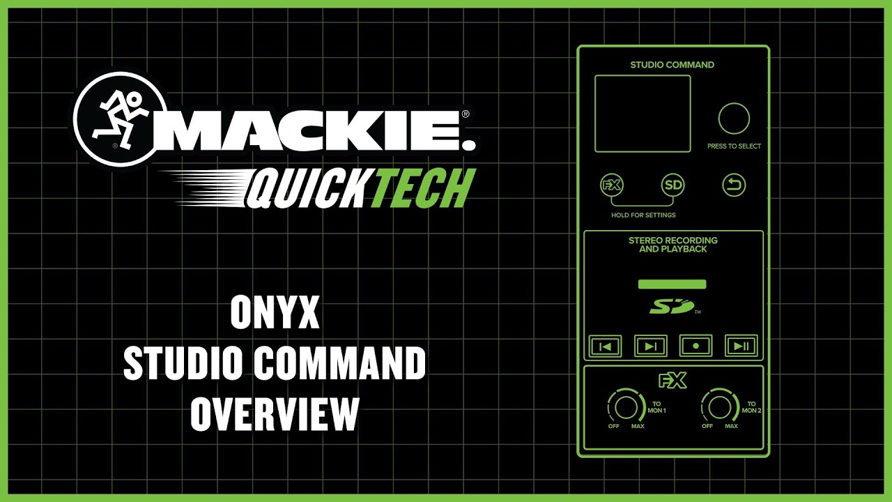 Микшерные пульты Mackie Onyx с системой управления Studio Command - QuickTech