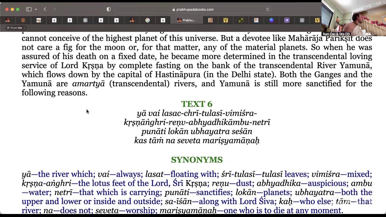 Srimad Bhagavatam 1.19.4 How The Devotee Handles Difficulty