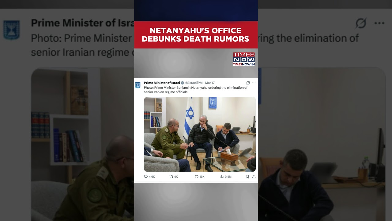 Netanyahu&rsquo;s Office Shares New Photo Of Israeli PM Amid Death Rumours #shorts