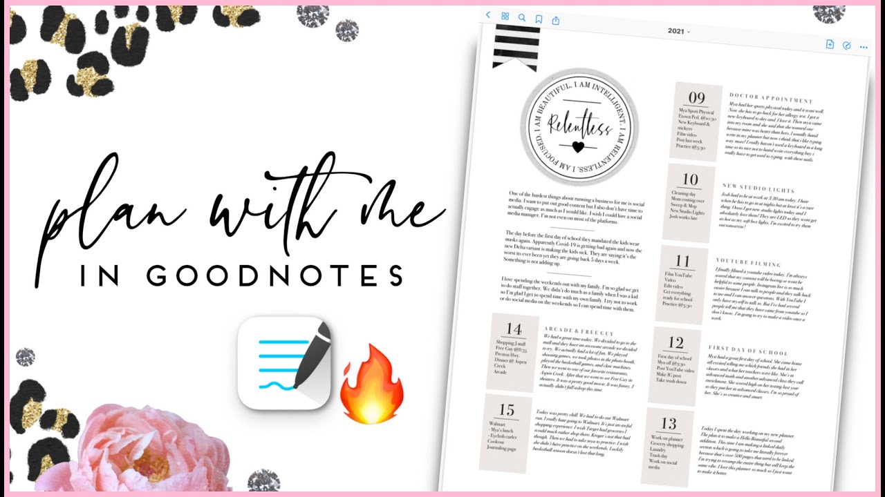 Plan with me in Goodnotes | Goodnotes planner | Digital Planning | Digital Planners