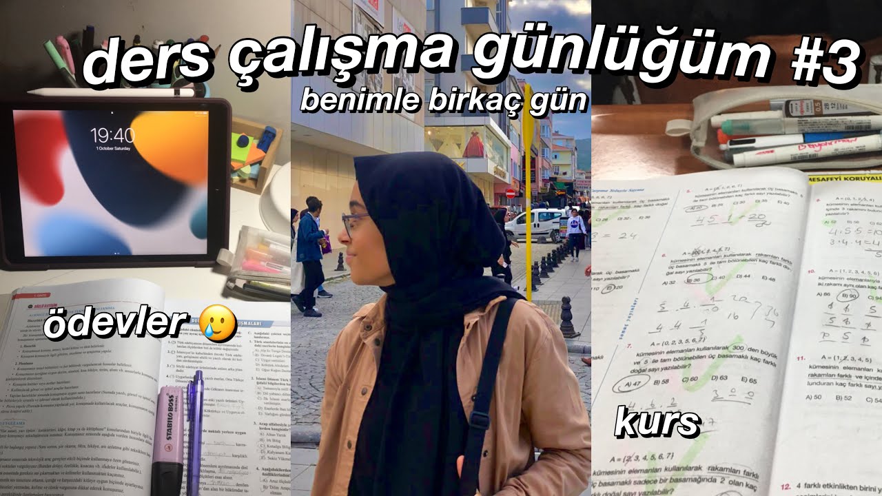 10.Sınıf Ders Çalışma Günlüğüm #3🍂| benimle birkaç gün | ödevler, kurs, okul | Zara Güçlü