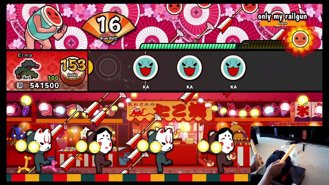 [Taiko no Tatsujin] only my railgun [Hard]