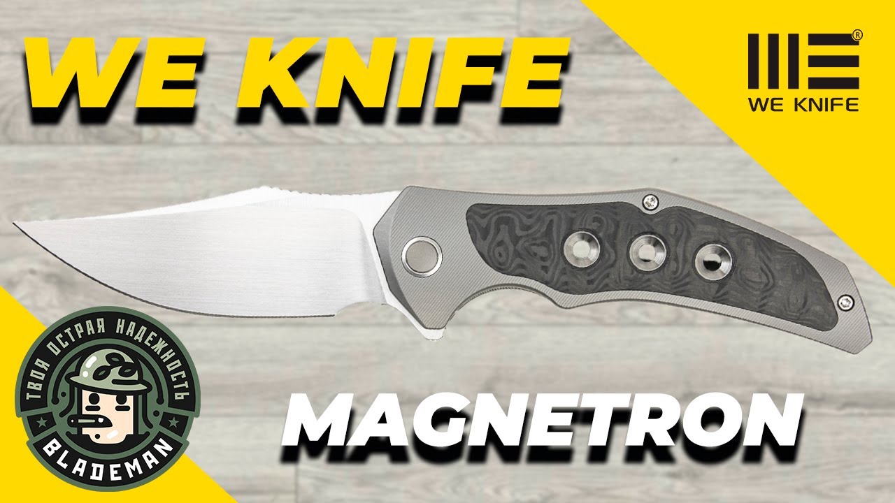 Нож WE Knife Magnetron, CPM-20CV, Titanium/Carbon Fiber, WE18058-2