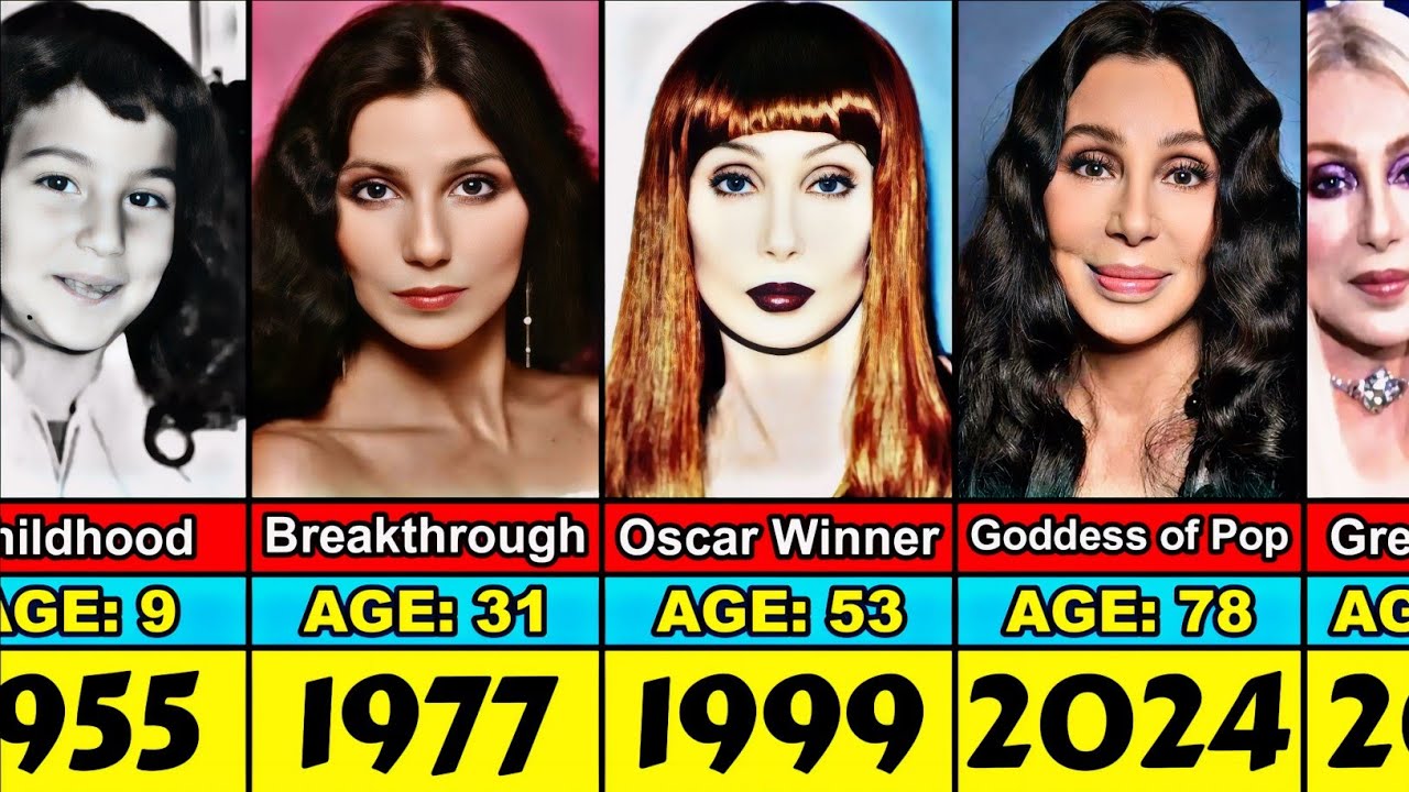 Cher Transformation From 1 to 78 Year Old