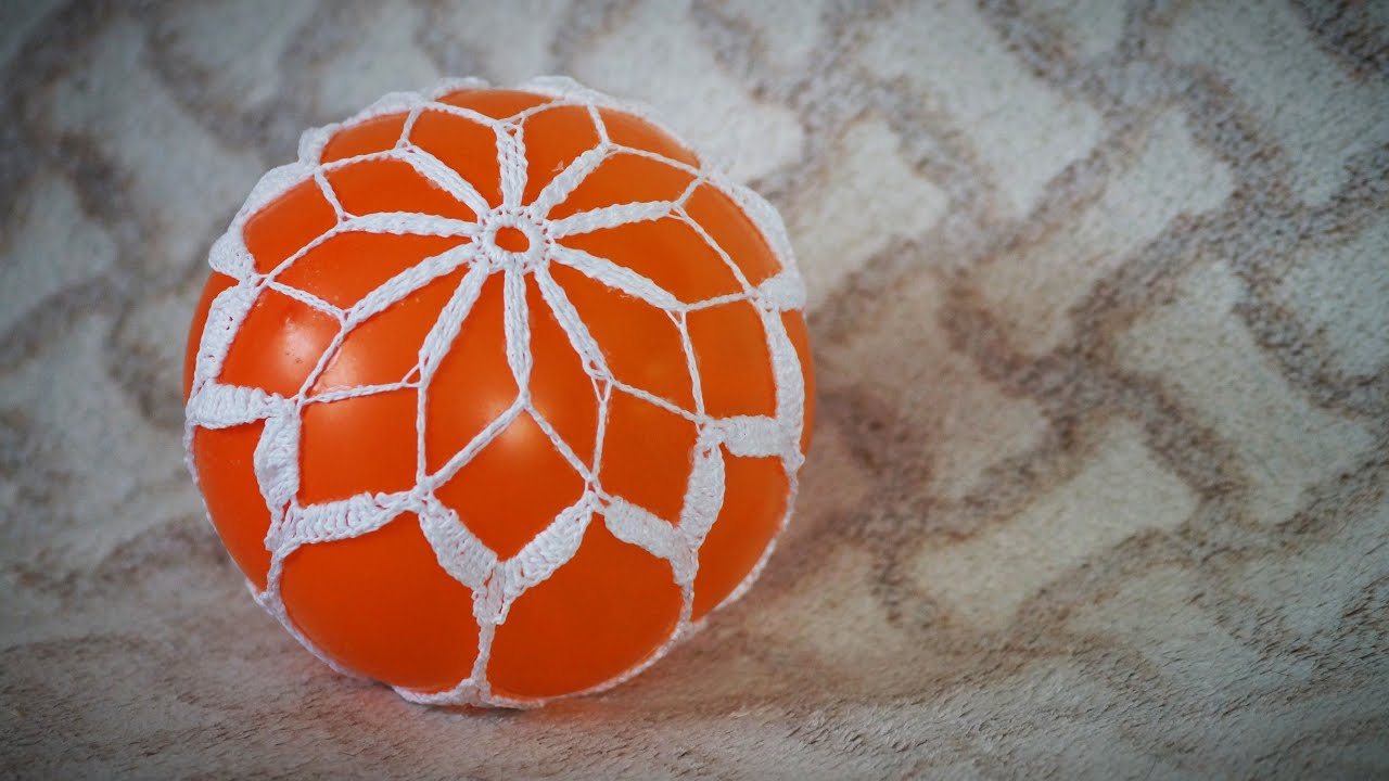 Lace Crochet Christmas Ball Tutorial