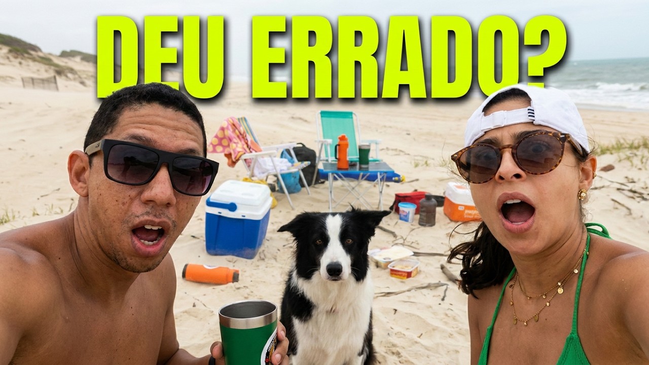 Café da manhã na praia, não foi como planejado...