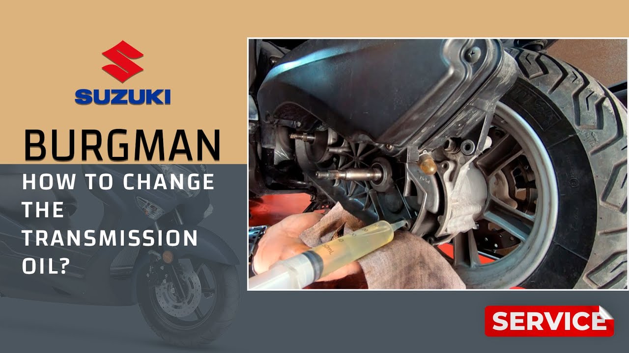Замена трансмиссионного масла Suzuki Burgman