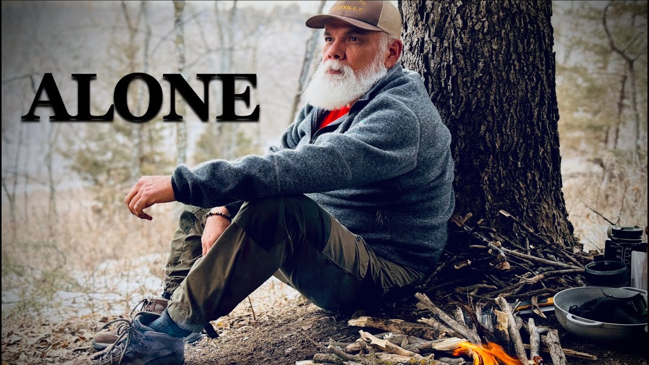 Solo Tarp Camping in Iowa's Loess Hills | Extreme Winter Winds & Gourmet Camp Cooking!