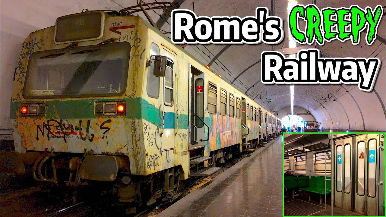 ⁴ᴷ⁶⁰ Rome's Creepy Railway - Exploring in 2025