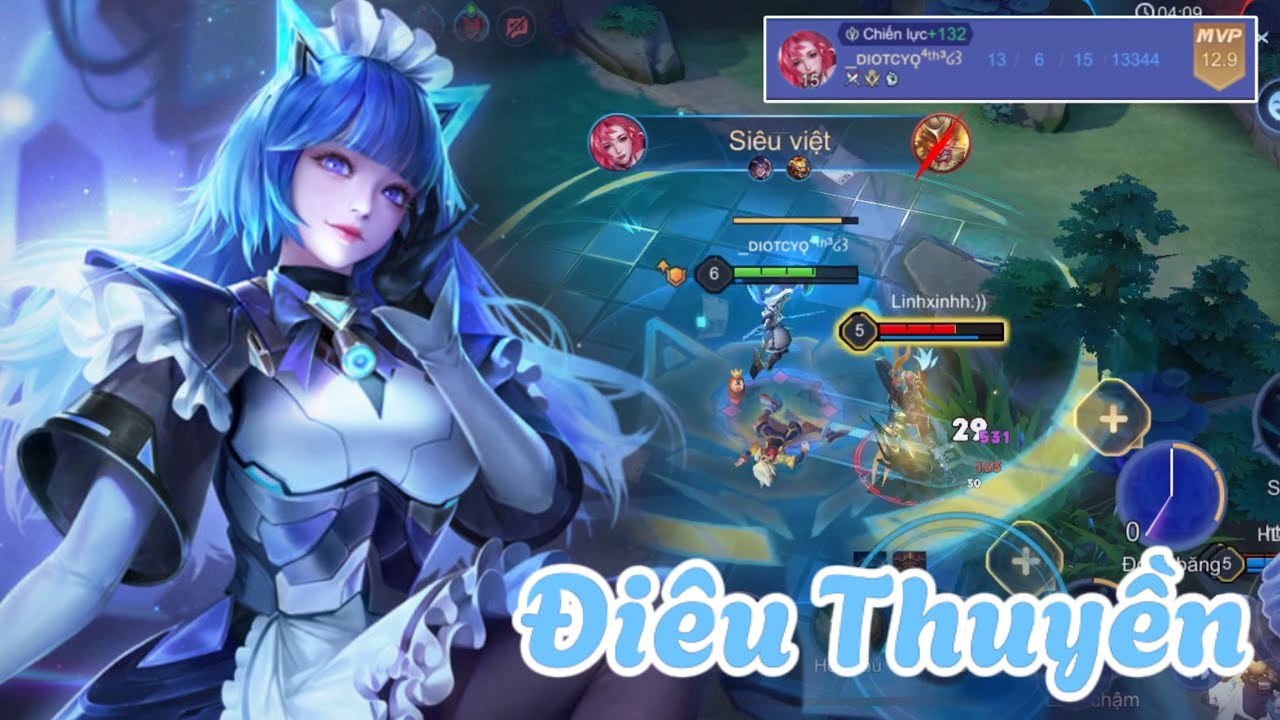 Điêu Thuyền tiên tri c2 đóng băng dập M/u Ngộ Không | Build đồ rỉa xám hồn máu giấy #liênquânmobile