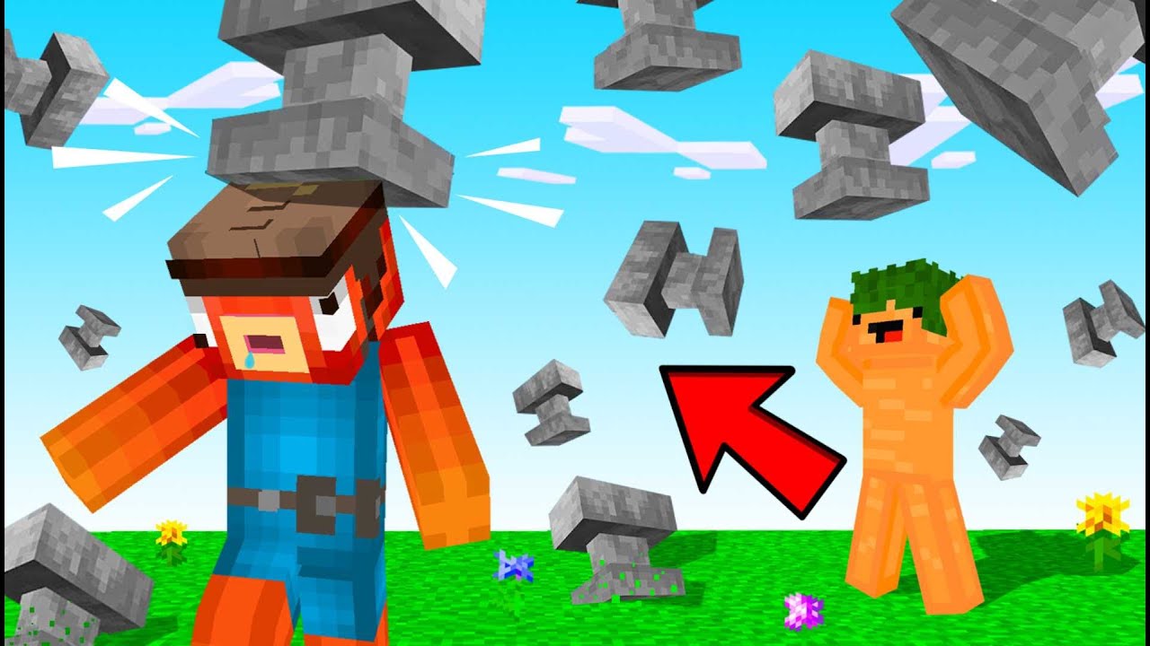 Minecraft, ale 1000KG KOWADŁA Spadają z NIEBA co 10 sekund!