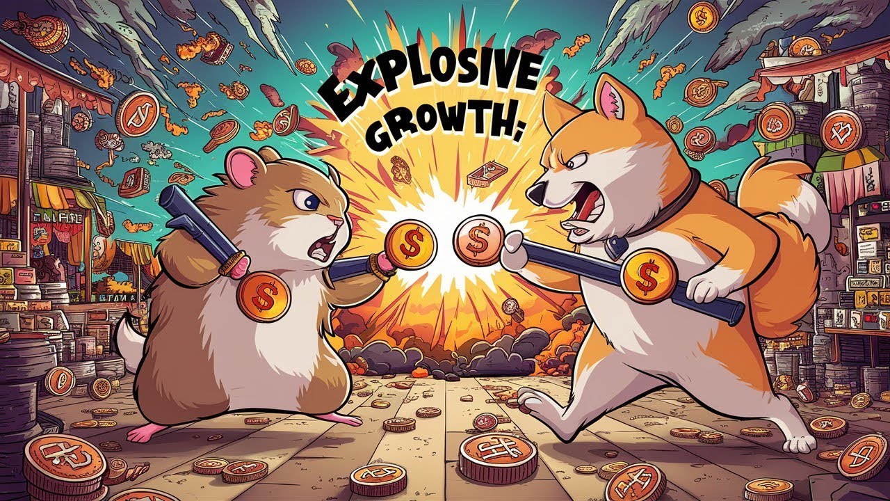 Explosive Growth: Hamster Kombat vs Shiba Shootout in Meme Coin Market!
