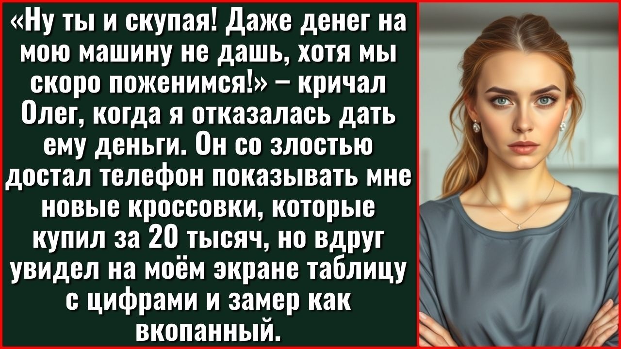 Жених Требовал Деньги На Машину И Назвал Меня Скупой, Но Когда Я Показала Ему Таблицу Расходов –...