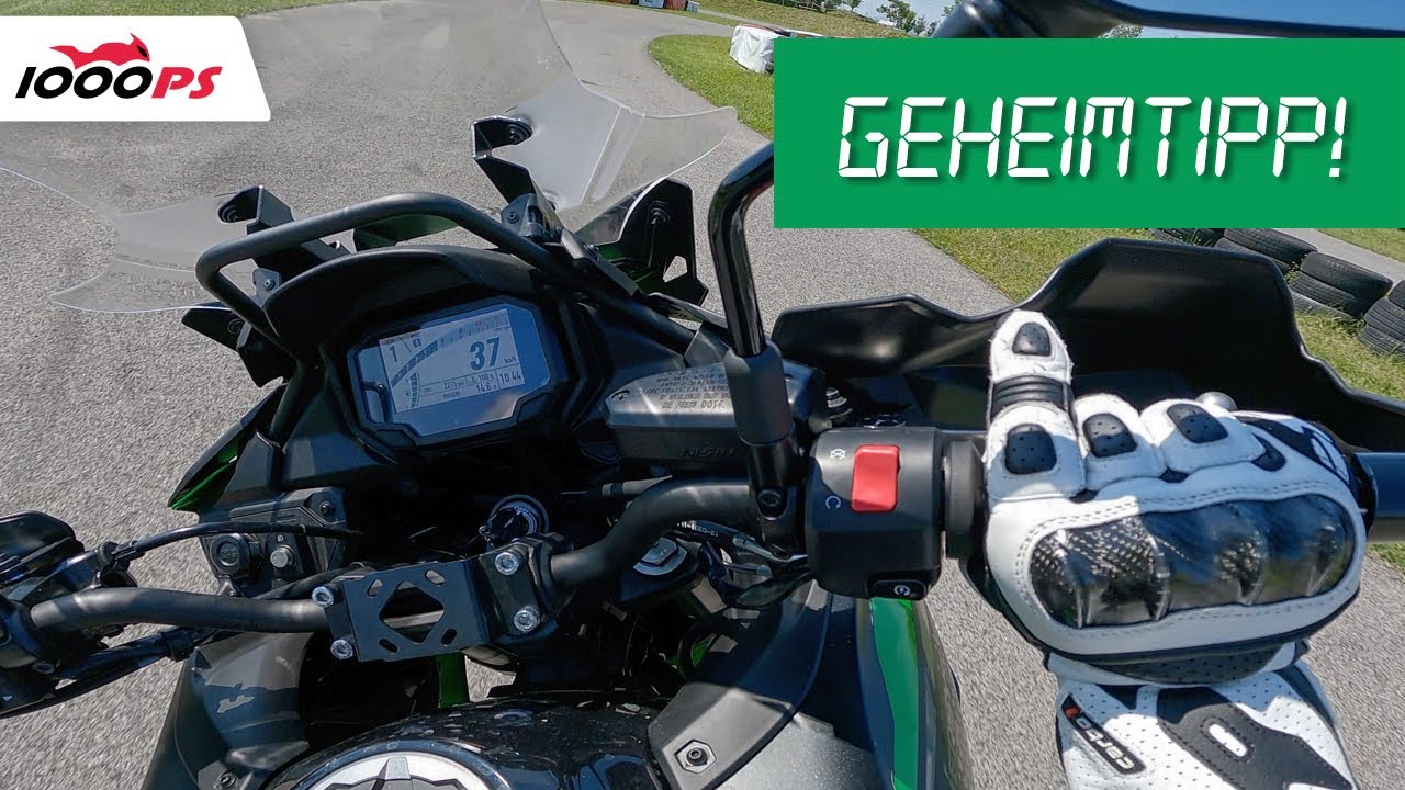 Cooler als Du denkst! Kawasaki Versys 650 Bestzeit auf der 1000PS Teststrecke