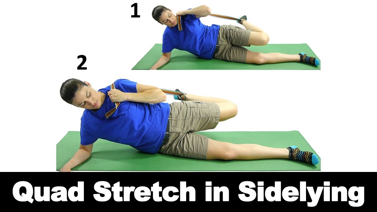 Quad Stretch in Sidelying - Ask Doctor Jo