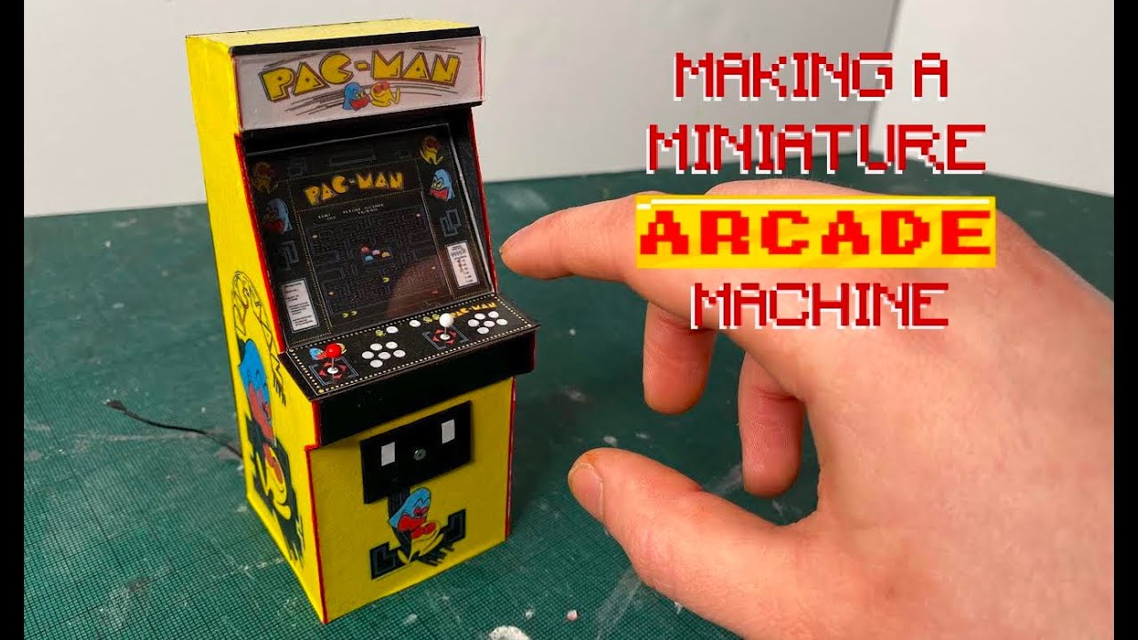 Making a Miniature PACMAN Arcade Machine!!