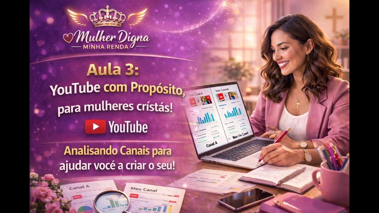 Aula 3 (a): YouTube com propósito para mulheres cristãs (porque este canal não cresceu?)