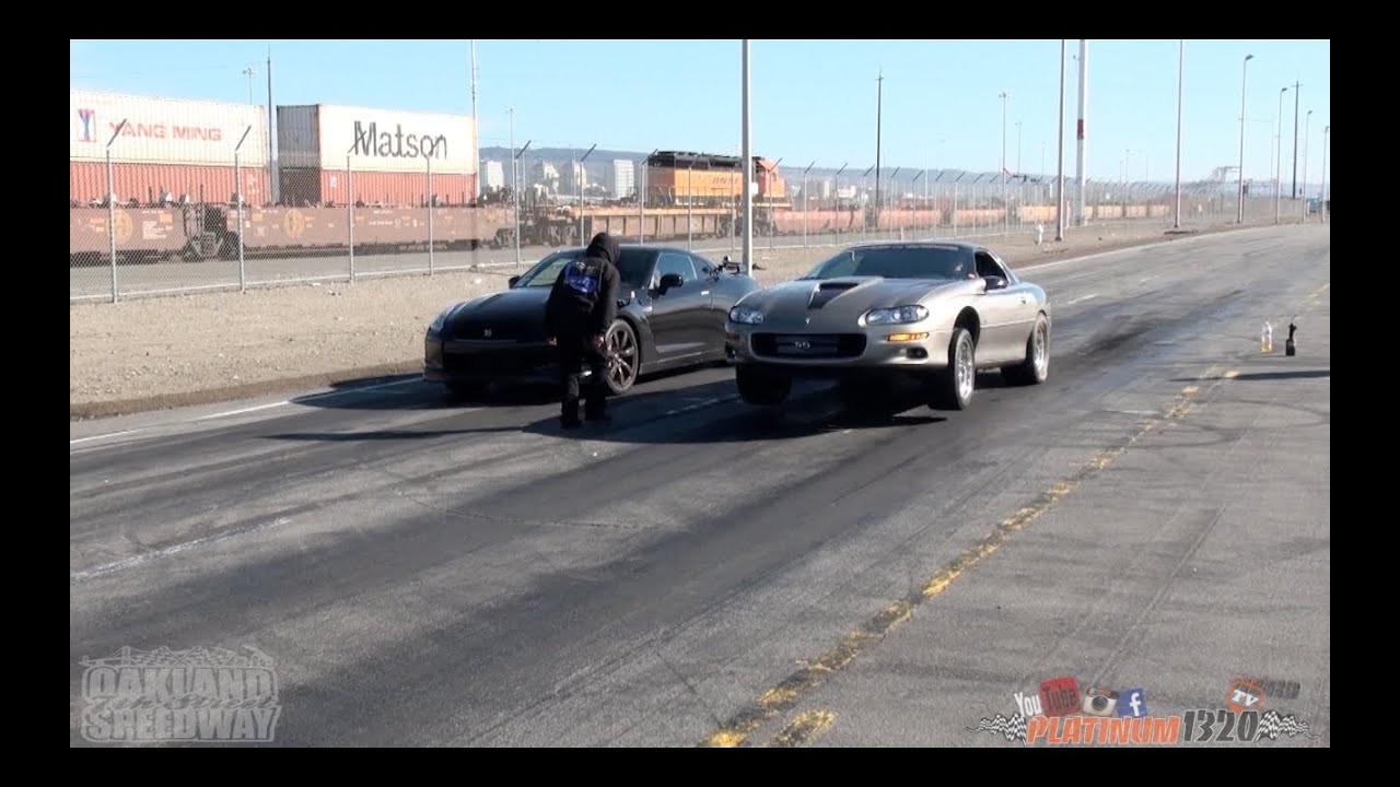 LSX NITROUS CAMARO vs NISSAN GT-R & POLICE CHASE